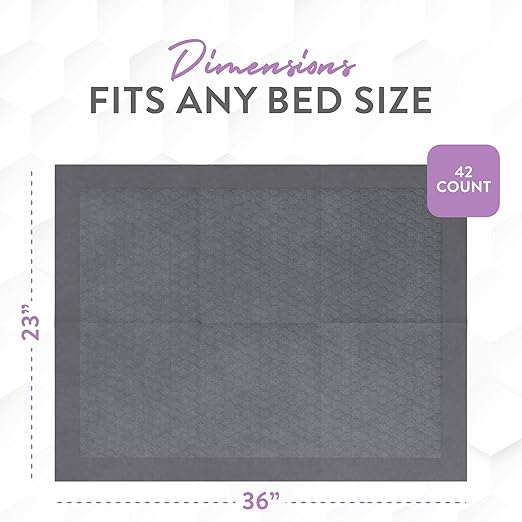 Inspire 42 Count 23” x 36” Ultra Absorbent Underpads for Incontinence Waterproof Bed Pads | Leakproof Quick Drying | Hospital Bed Pads Disposable Adult | Mattress Protector XXL Chucks Pads