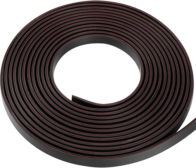 U Channel Silicone Edge Trim Self-Adhesive Silicone Edge Trim Black Edge Protector for Sheet Metal Fit 5/16"(3.1mm) Length 20Ft(6m)