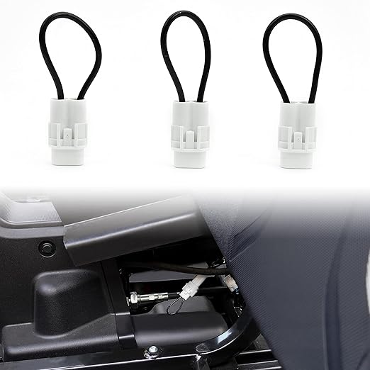 SAUTVS UTV Seat Belt Bypass, Harness Override Switch Connector Jumper Plug Clip Over Ride by-Pass for All Kawasaki Mule/ 2017+ Kawasaki Teryx X4, KRX 1000/ All Yamaha YXZ & Viking Accessories (3PCS)