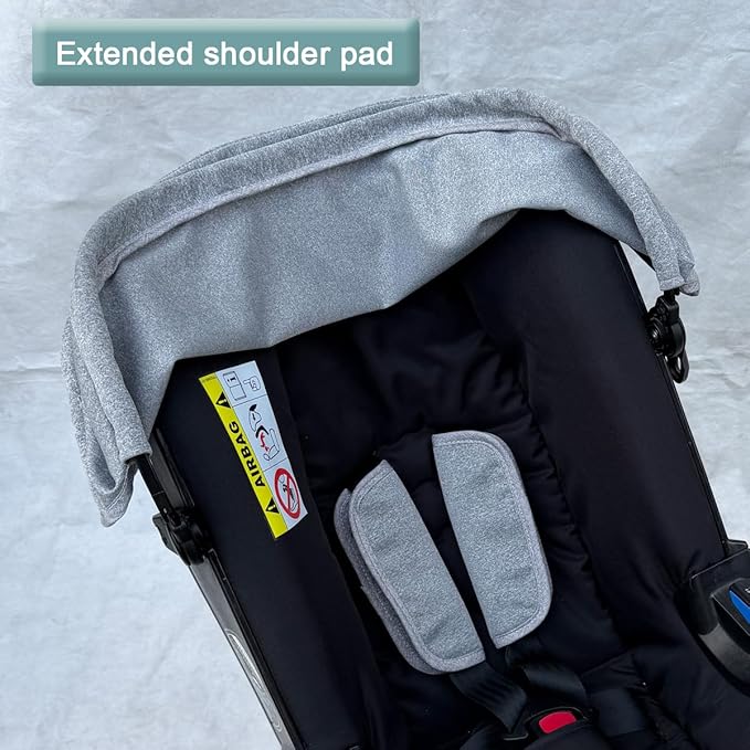 Stroller Replacement Accessories Canopy, Baby Stroller Sun Shade Compatible with Doona Car Seat & Strollers (Gray)