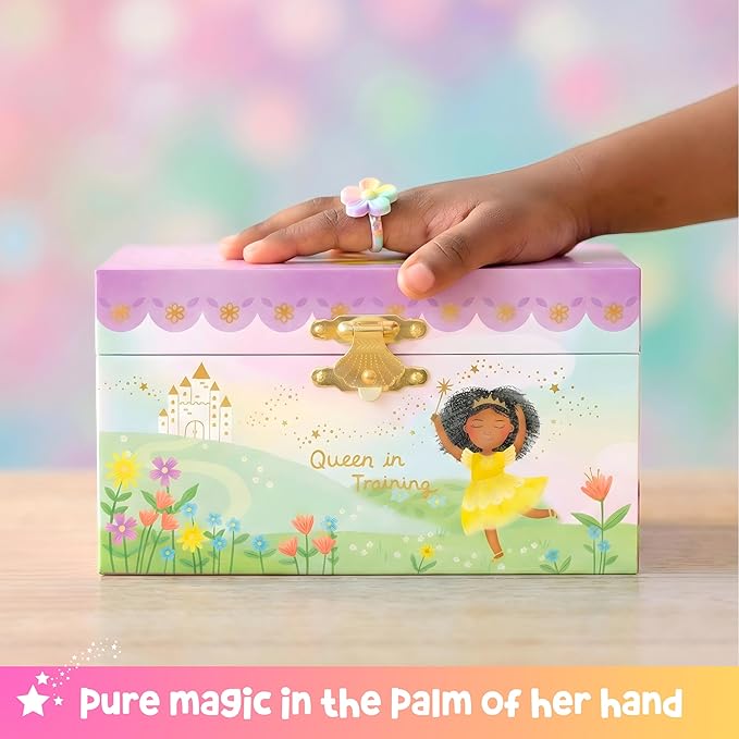 Giggle & Honey® Musical Ballerina Jewelry Box for Girls | Music Boxes for Little Girls | Toddler Jewelry Box for 4 Year Old Kids | Toys for Toddlers | Birthday Gifts for Kids 5, 6, 7, 8, 9 Years