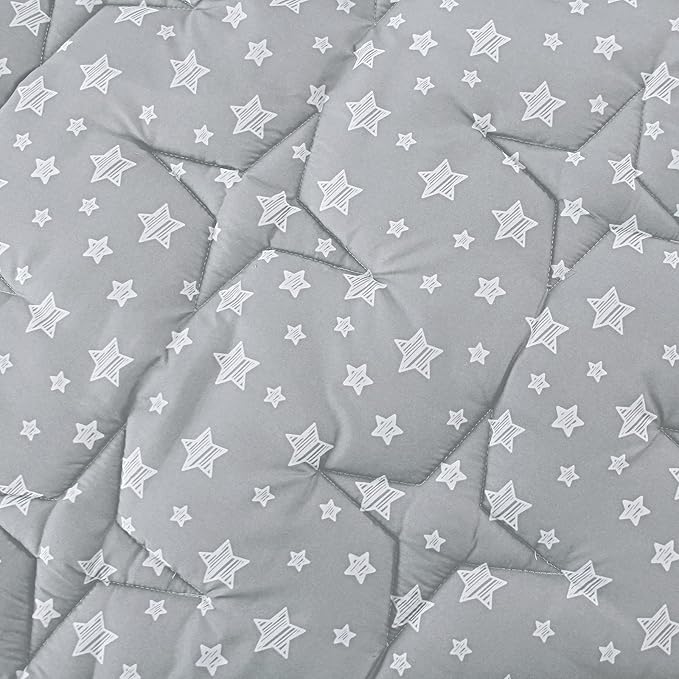 Octagon Playpen Mat Grey, Non Slip 8 Panel Playpen Mattress Mat Fits Regalo Extra Large Play Yard and hiccapop XL 69" Baby Playpen, Grey Star Octagon Playard Pad