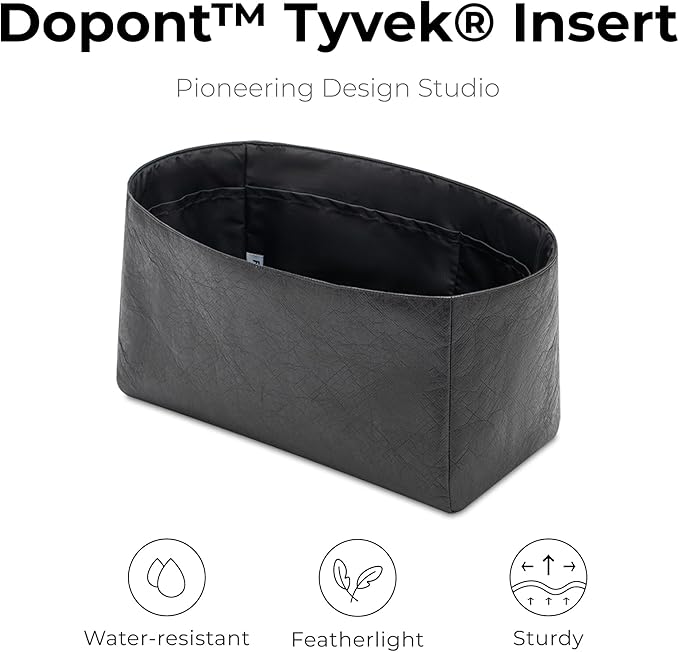 Purse Organizer Insert for LV Soft Speedy Dark Handbag, Custom Fit Inside Premium Matte Black Lightweight WaterResistant Tote Bag Insert with Cup Holder Accessories