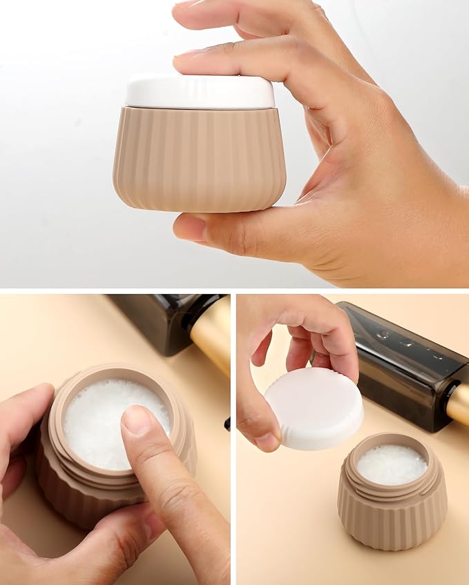 Mrsdry Travel Bottles 8 Pack, TSA Approved 3 oz Toiletries Containers, Leak Proof Silicone Squeezable Essentials Jars with Clear Bag