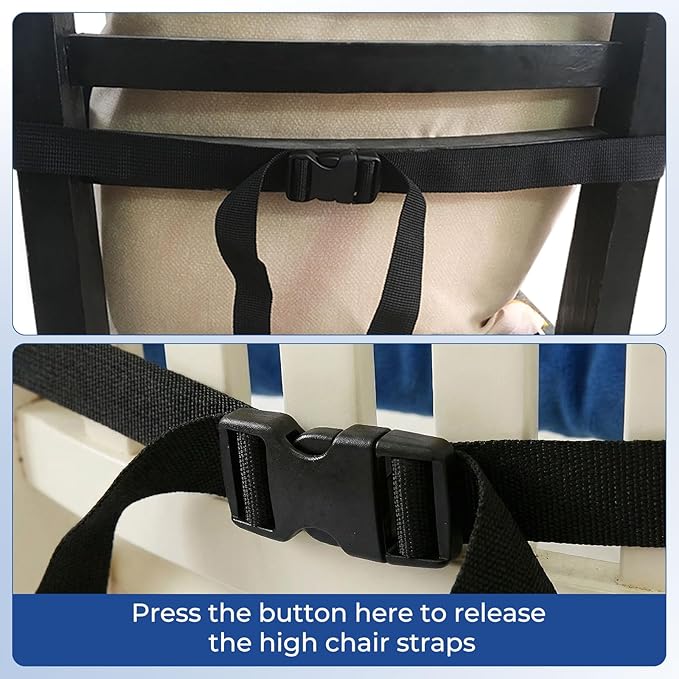 High Chair Straps, Universal Baby Safety Strap, Highchair Harness for Infant&Toddler's（Blue）