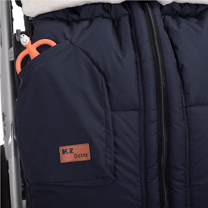 Universal Stroller Footmuff with Adjustable Zips, Soft Hood, Waterproof Warm Baby Stroller Bunting Bag