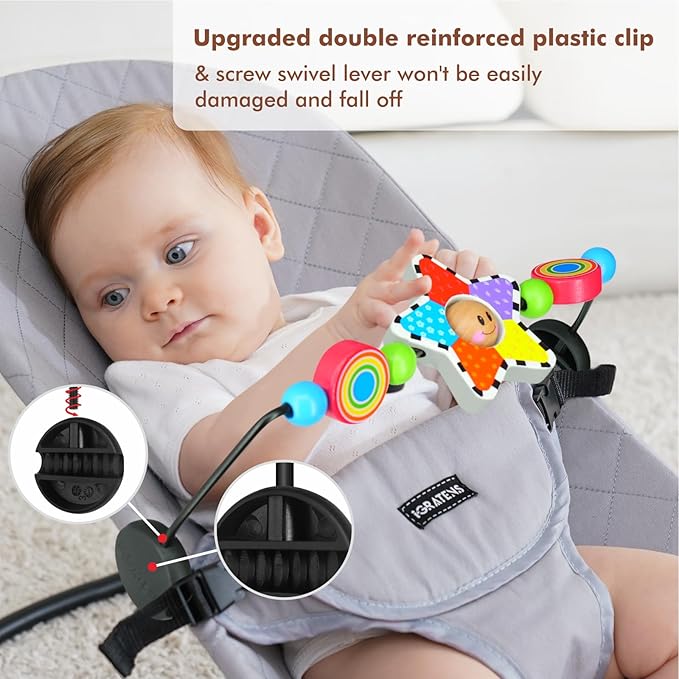 Baby Bjorn Bouncer Toy Bar, Toy for Baby Bouncer Soft & Bliss, Easy to Attach and Remove, Child-Friendly Materials, Exciting Design for Curious Babies, Pentagram