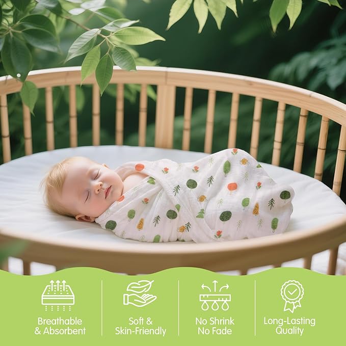 hahaland Baby Newborn Shower Gifts for Boys & Girls with Swaddle Blanket, Rattle Socks and Wristband Set, Plush Rattle, Soft Baby Crinckle Book, Wooden Milestone Card, 0 3 6 12 Months Baby Sensory Toy