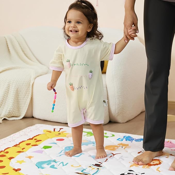 Baby Play Mat ABC Mats for Floor Babies Extra Large&Thick Baby Floor Play Mat Foldable Padded Playmat for Baby Crawling