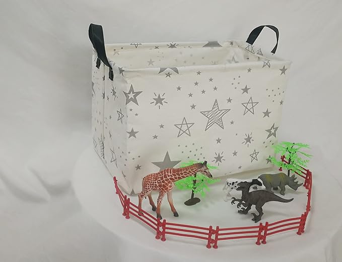 ACMUUNI Rectangle Gift Shelf Nursery Storage Basket Laundry Hamper Storage Box and Bins for Home Clothes with Handles