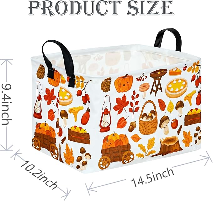 ACMUUNI Rectangle Gift Shelf Nursery Storage Basket Laundry Hamper Storage Box and Bins for Home Clothes with Handles