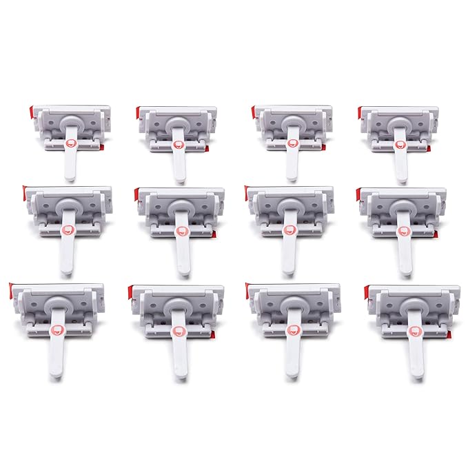 Safety 1st Adhesive Cabinet Latch, 12 Piece, One Size