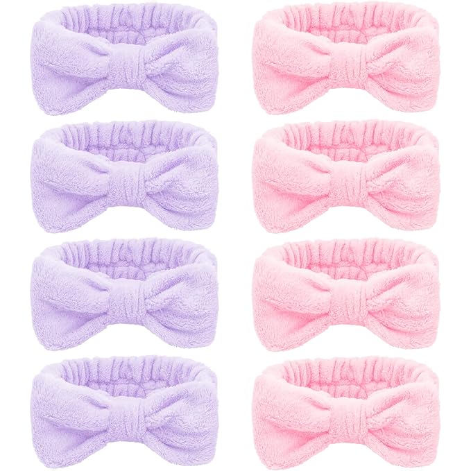 Ondder Skincare Headband for Washing Face Spa Makeup Face Wash Headband Skin Care Headbands Terry Cloth Head Band Bachelorette Party Favors Spa Party Hair Accessories Bachelorette Gifts for Bride