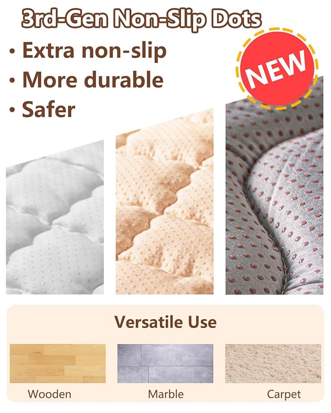 Baby Play Mat, 50x50 Mat with Super Soft Touch, Activity Mat with Upgraded Anti-Slip Bottom, Machine Washable Crawling Mat for Floor & Picnic(Numbers)