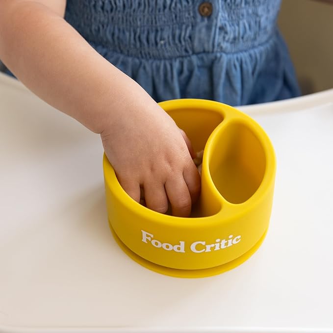 Bella Tunno Silicone Suction Bowl for Toddlers and Babies, Food Grade BPA Free Silicone, Non Slip Suction Base, Microwave & Dishwasher Safe, Ideal Baby-Led Weaning & Self Feeding Bowl, Miss Mess