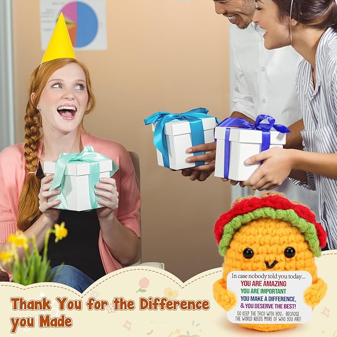 Appreciation Gifts for Boss Coworker Teacher Employee Staff Leader Lady Difference Maker Retirement Going Away Farewell Gift Thank You Birthday Bosses Day Gifts for Coworker Women Men Handmade Taco