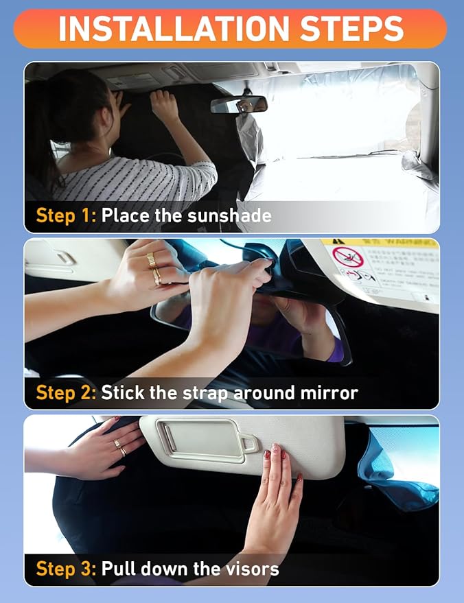 EcoNour Windshield Sun Shade for Nissan Sentra 2020-2023 2024 2025, Sun Visor for Front Windshield & Window Sunshade Cover, UV Heat Blocker & Protector, Car Accessories