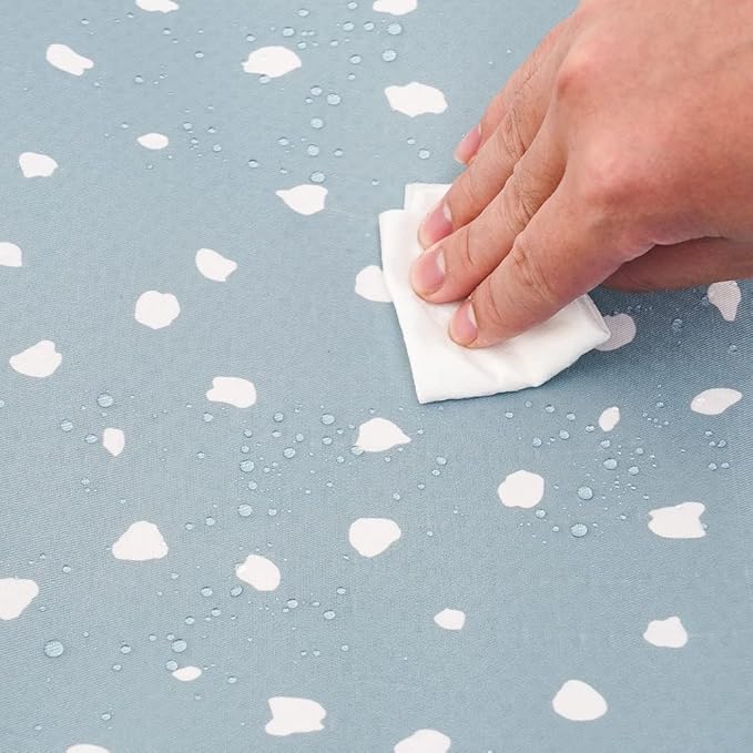 HappyFlute Splat Mat for Under High Chair/Art/Crafts/Playtime,Waterproof and Washable Splat Mat for Baby Feeding Supplies,43'x43' Square(Spot)