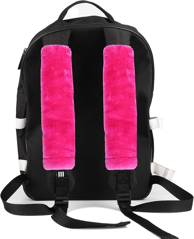 Amooca Soft Faux Fur Universal Fit Seatbelt Cover Car Truck SUV Airplane Seat Belt Shoulder Pad for Carmera Backpack Straps Neck Cushion Protector 2 Pack 10.5in Rose Red