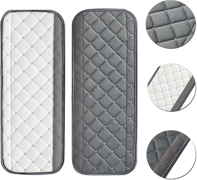 Seat Belt Cover Pad Car Accessories Car Seat Belt Pads Seatbelt Cushion Seatbelt Covers seat Belt Cover pad for Adults 2 Pack 15.5in（Gray）