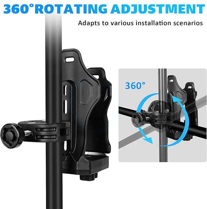 Upgraded Motorcycle ATV Cup Holder Anti Theft, Extra Large Bike Water Bottle Holder 1.95 – 3.6 inch Universal Size, Drink Holder Handlebar with Metal Clamp for Scooter Boat Stroller Wheelchair