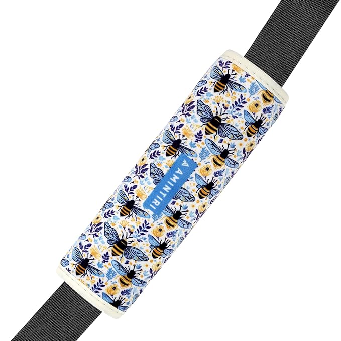 Amintiri Seat Strap Shoulder Pads for Kids, Seat Belt Cover for Children, Soft Furry Seat Belt Cushion for Travel, Cartoon Car Seat Belt Pad Cover for Boys and Girls.