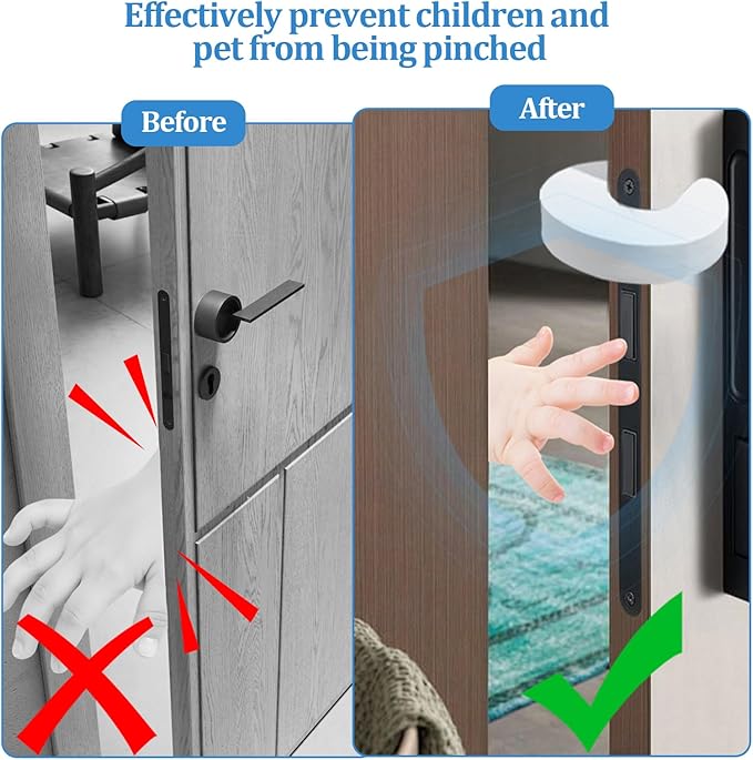 Door Finger Pinch Guard, 9 Pack Foam Door Stopper,Anti Door Slam Stopper for Safety & Protection Door Slam Stopper