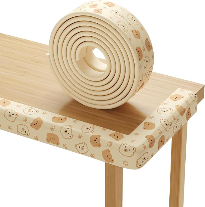 Edge Protector for Baby Proofing 6.5ft Heavy-Duty Soft Rubber Foam Furniture Edge Bumper Guards Cute Furniture Corner Edge Safety Bumpers Desk Edge Cushion for Kids