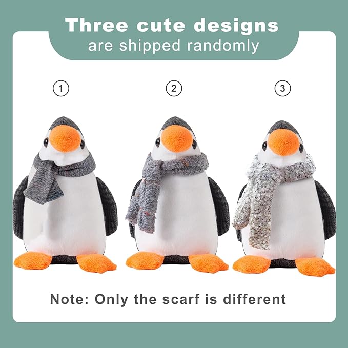 Marwood Cute Door Stopper Decorative Door Stops for Home and Office, Penguin Weighted Interior Doorstop Fabric Stuffed Animal Door Stopper Floor Decorative