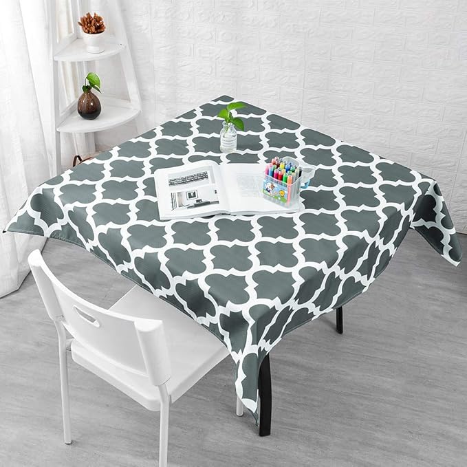 Splat Mat for Under High Chair/Arts/Crafts by CLCROBD, 51" Baby Anti-Slip Food Splash and Spill Mat for Eating Mess, Waterproof Floor Protector and Table Cloth (Lattice)