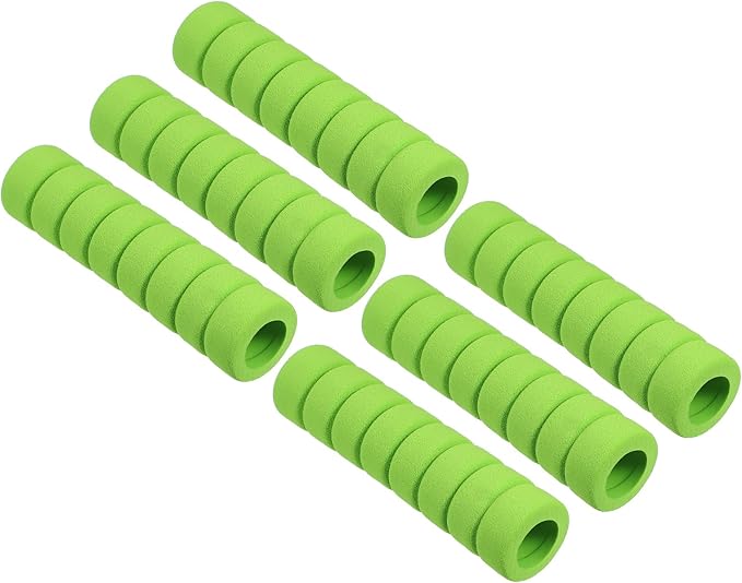 PATIKIL EVA Foam Door Handle Cover, 6 Pcs Anti-Collision Door Knob Spiral Covers Door Handles Protective Safety Cover Guard Sleeve for Bedrooms Bathrooms Offices Furniture, Green