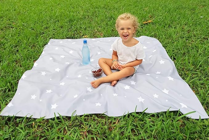 Baby Splat Mat for Under High Chair, 51 x 51 Inch Wipeable Splash Mat, Waterproof and Washable, Anti-Slip Floor Protector