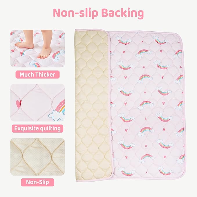 Baby Play Mat 50x50, Extra Large&Thick Baby Floor Play Mats, Foldable Padded Play Mat for Baby Crawling