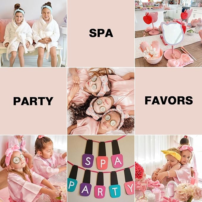 8pcs Spa Headband, Easter Basket Stuffers, Bulk Easter Mothers Day Gifts, Stocking Stuffers for Teen Girls Women, Skincare Makeup Face Wash Headband, Goodie Bags Gift Baskets Party Favors