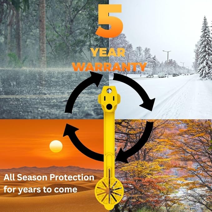 Outdoor Weatherproof Plug Cover - Extension Cord Waterproof Protector Covers for 120v Electric, 3 Prong Male End Weather Proof Exterior Ends Caps for Outside Electrical Plugs (20,Orange)