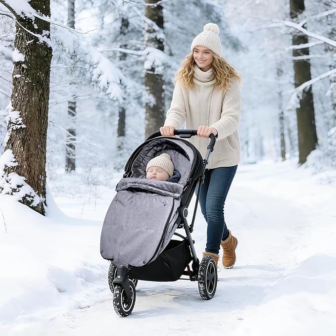 tupi Stroller Footmuff, Universal Warm Bunting Bag for Cold Weather, Stroller Cover for Winter, Waterproof Stroller Blanket for Toddler Girls Boys, Stroller Sleeping Bag, Ideal Gift for Baby Mom