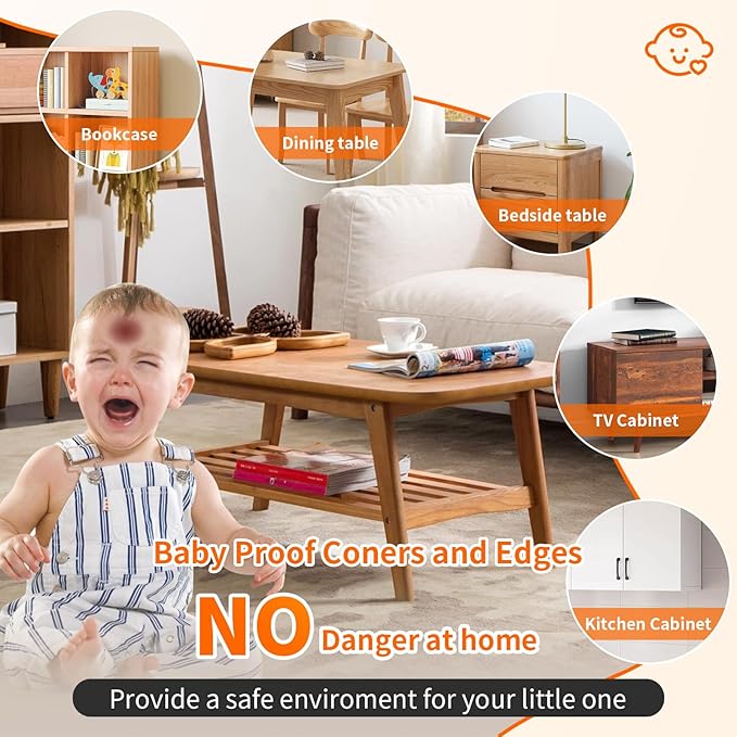 Corner Guards, (28 Pack) Corner Protectors Baby Proof Corners and Edges Furniture Table Protectors Corner Covers Baby Safety Bumpers Cushion, Baby Proofing, Clear