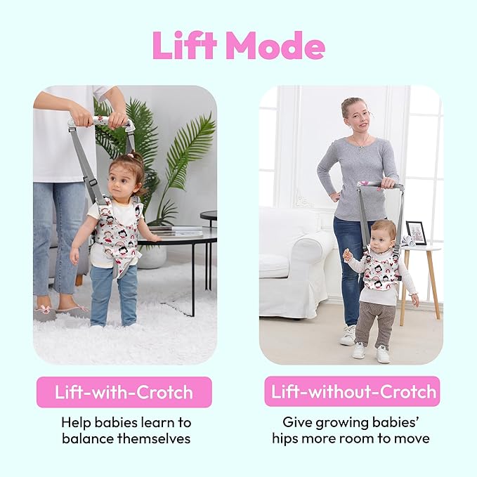 Watolt Baby Walking Harness - Handheld Kids Walker Helper - Toddler Infant Walker Harness Assistant Belt - Child Baby Walk Learning Help Support Assist Trainer Tool - for 7-24 Month Old