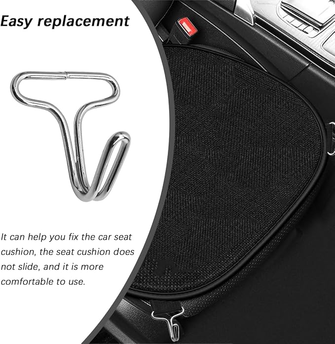 Car Seat Cover Hooks, 20PCS Metal Vehicle Headrest Cover Fixing Hanger Fastening Locking Clip, Automotive Seat Mat Cushion Fastener Hook, Universal for Truck SUV Sedan
