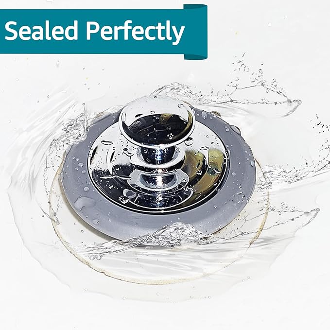 Bathtub Drain Stopper, Tub Stopper, Bathtub Drain Plug,Sink Drain Stopper, Universal Bathroom Bath Tub Drain Stoppers, Shower Cover Replacement Jets Hair Catcher Topper Rubber Strainers(Patented)