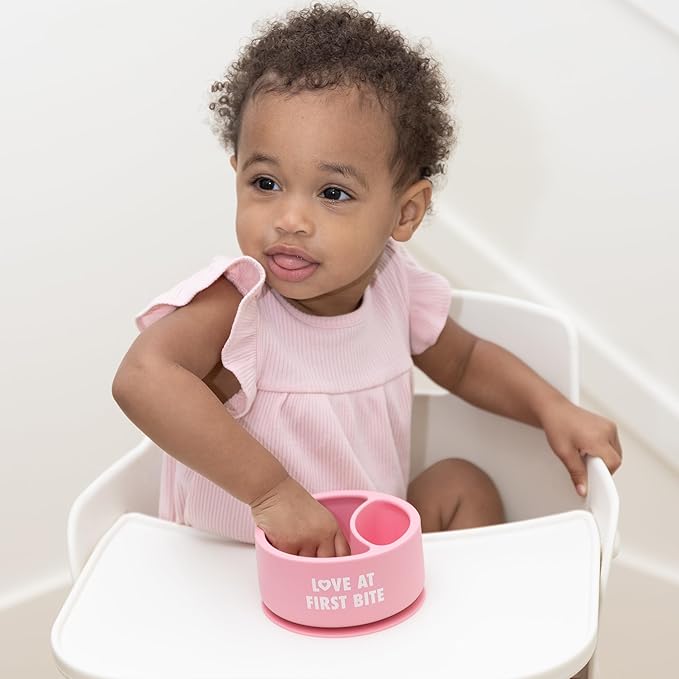 Bella Tunno Silicone Suction Bowl for Toddlers and Babies, Food Grade BPA Free Silicone, Non Slip Suction Base, Microwave & Dishwasher Safe, Ideal Baby-Led Weaning & Self Feeding Bowl, Miss Mess