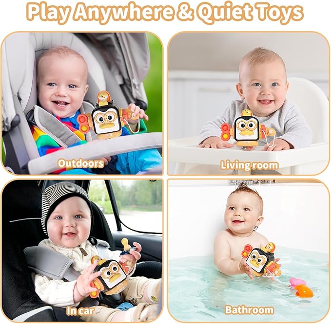 OSIMILY Montessori Toys for 1 Year Old,Sensory Toys for Toddlers 1-3,Baby Travel Activities Busy Board Cube,Fine Motor Skills Educational Toys,Birthday Gift for Kids Aged 6, 9, 10, 12, 18 Months