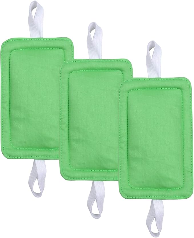 Door Silencer Door Jammer Door Closer Cushion Nursery Door Silencer Door Latch Cover 3 Pack for Noise Reducing Quiet Doors Baby Toddler Safety 3.25 x 5.5 Inch (New Green)