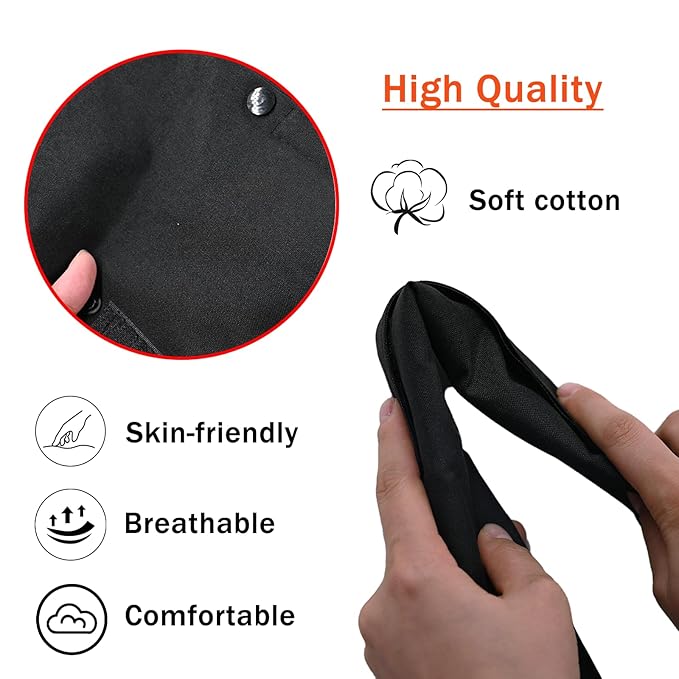 2PCS 26.4inches Armrest Handle Cover,Pushchair Handlebar Sleeve,Universal Protective Stroller Bumper Bar Covers Replacement Accessories Removable Toddler Pram Dust Proof Handle Gloves(Black)