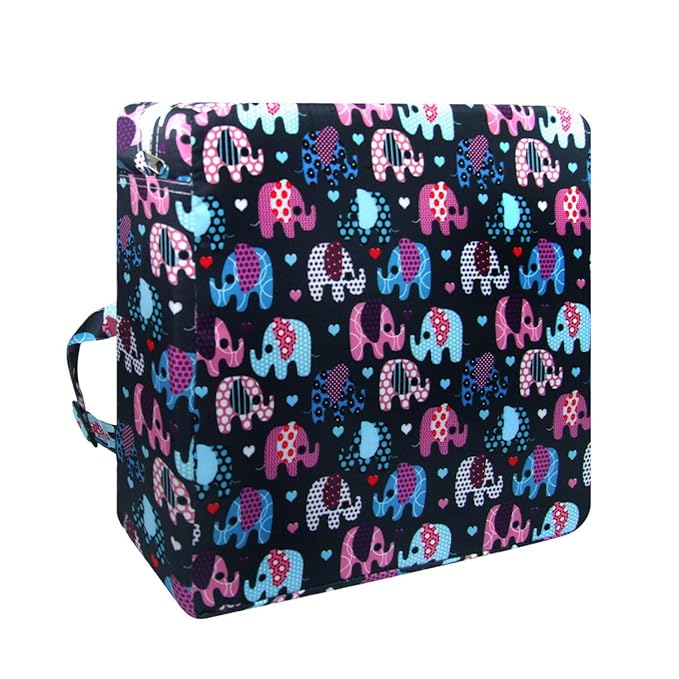 Toddler Booster Seat for Dining Table,Chair Increasing Cushion for Baby Kids,Portable Dismountable Adjustable Highchair Booster,Washable Thick Chair Seat Pad Mat Strap
