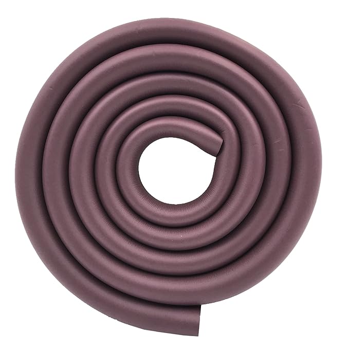 M2cbridge U Shape Extra Thick Furniture Table Edge Protectors Foam Baby Safety Bumper Guard 6.5 Ft (Brown)