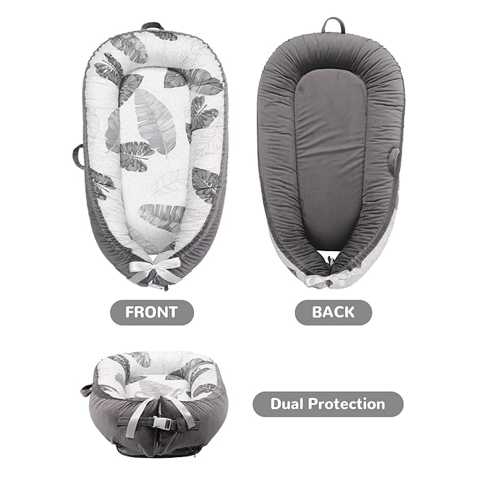EAQ Baby Lounger, Infant Lounger for Newborn,Portable Baby Nest Cover Breathable & Soft, Newborn Essentials