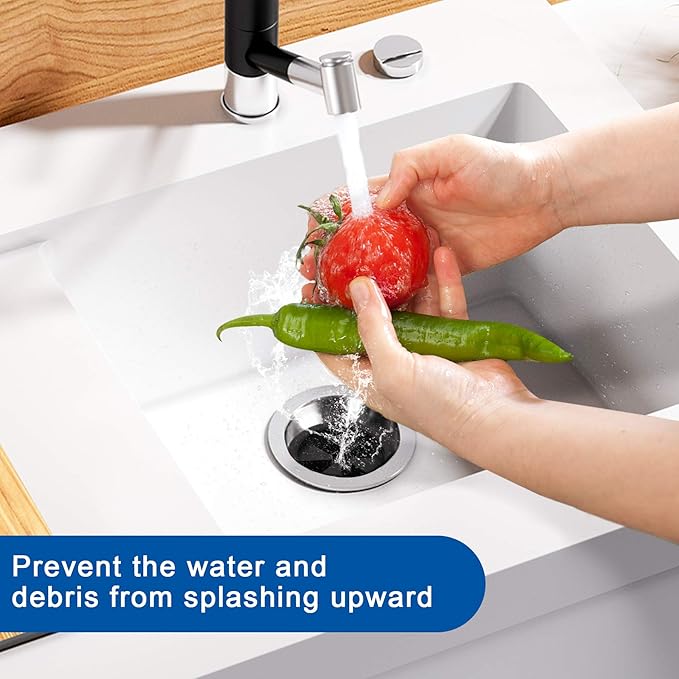 Garbage Disposal Splash Guard Collar Sink Baffle, Food Waste Disposer Accessories for Wasting King, Whirlaway and GE Models (3 1/8 Inch in Diameter) by CLEESINK