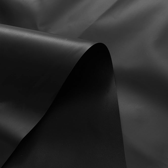 Barossa Design Extra Long Black Shower Curtain Liner with 3 Magnets - 72" x 84" XL, Waterproof PEVA Lightweight Shower Liner for Bathroom, PVC Free, Metal Grommets - Black, 72x84