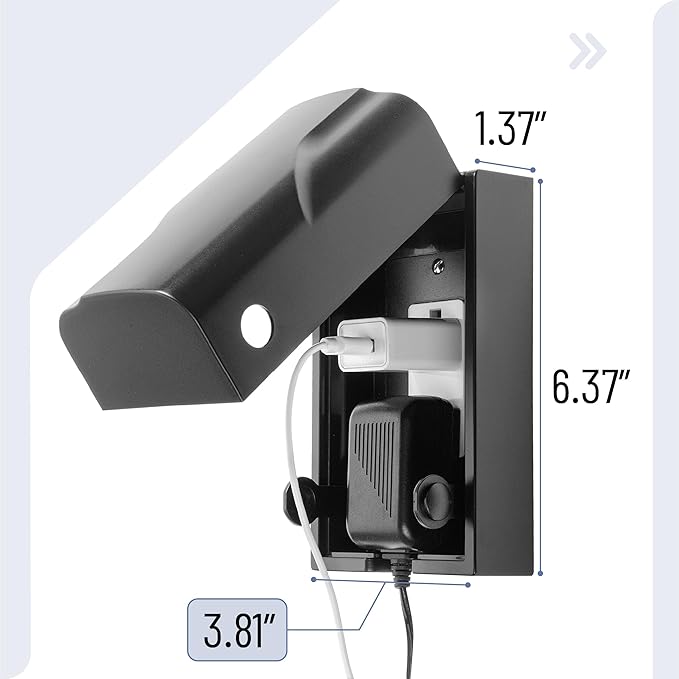 Bates - Baby Safety Outlet Cover Box, Black, Outlet Covers Baby Proofing, Plug Covers for Electrical Outlets